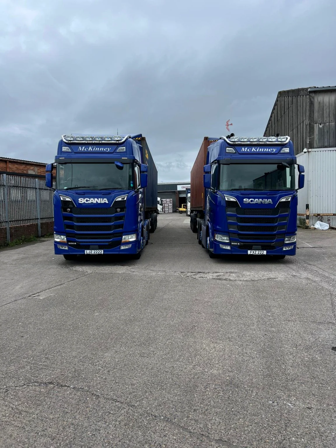 Two McKinney Haulage tractor units available for road transport work